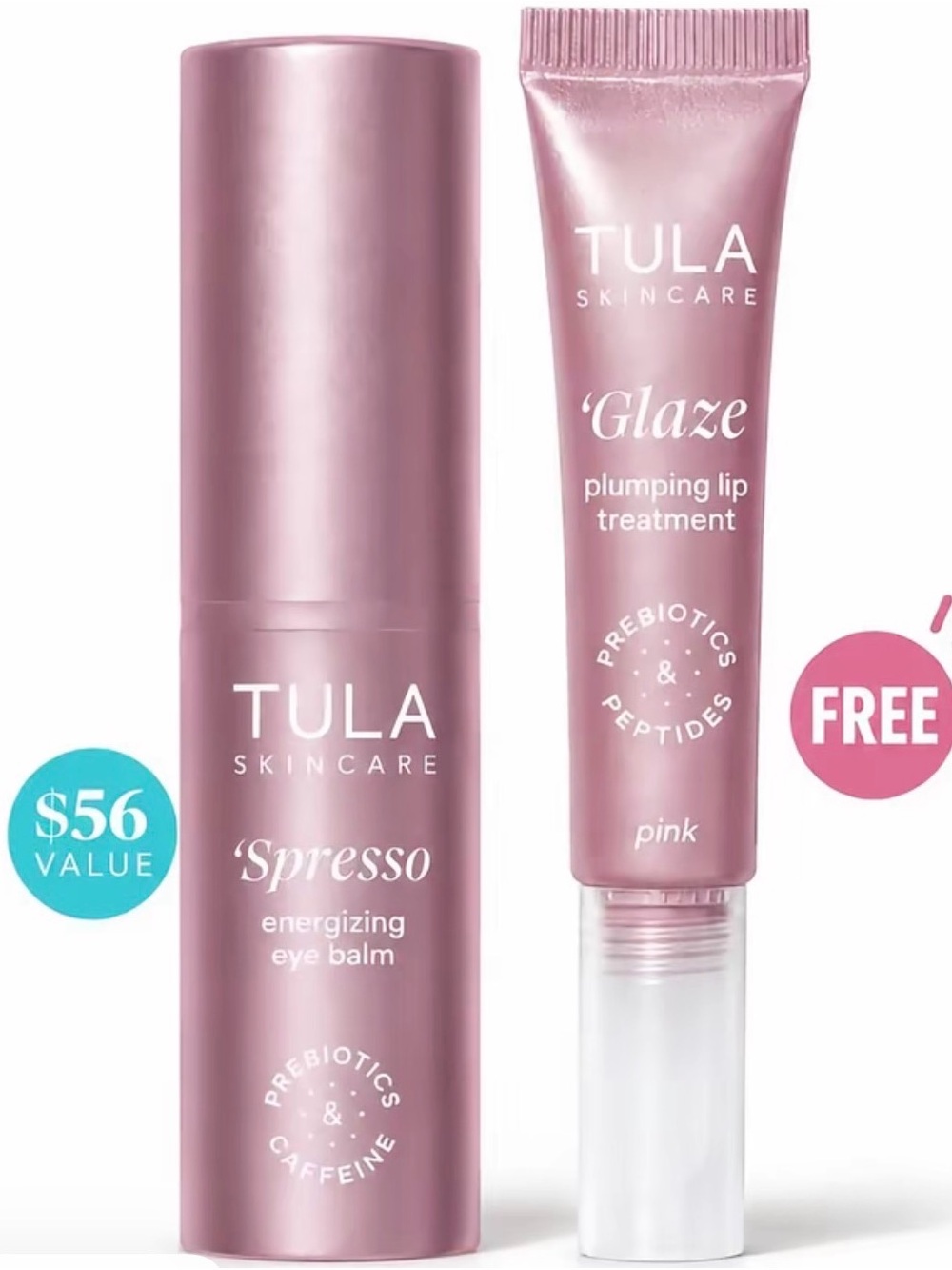 Tula Glaze Plumping Lip Treatment & 'Spresso Energizing Eye Balm